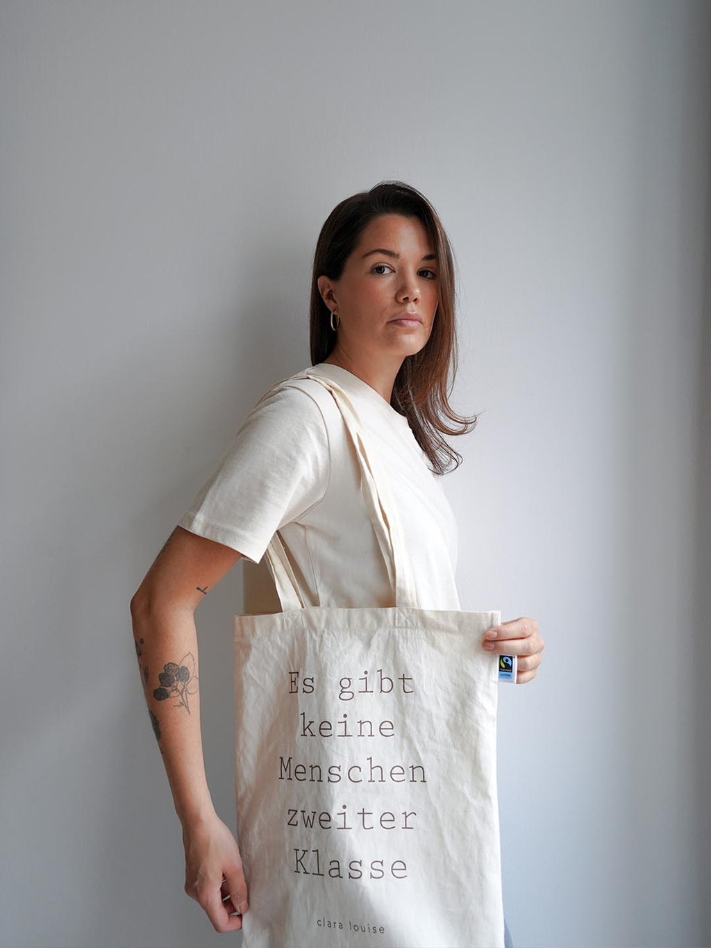 Menschen Jutebeutel