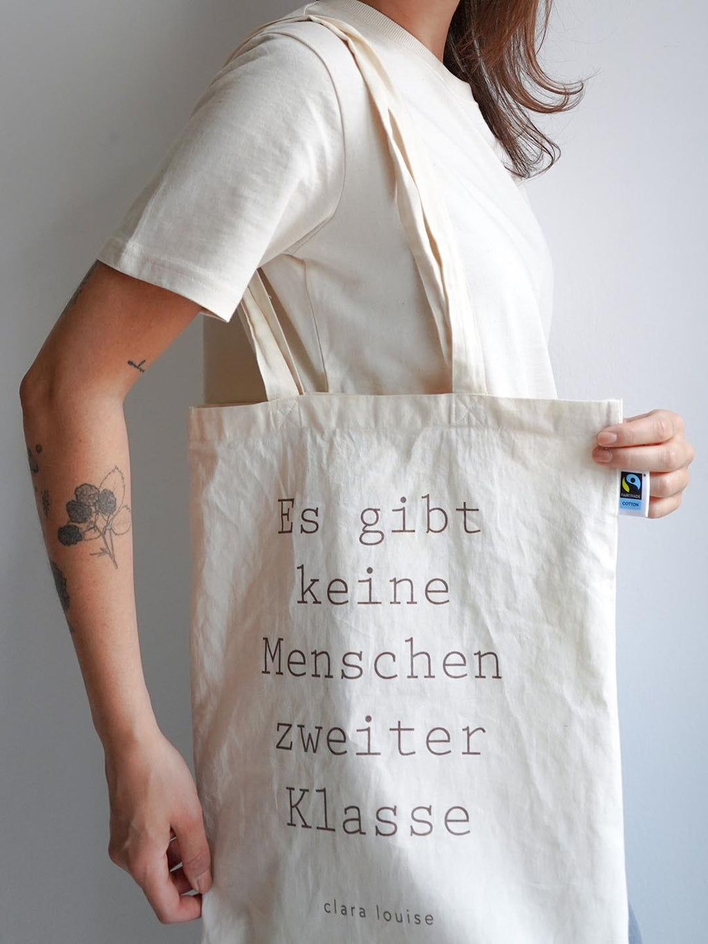 Menschen Jutebeutel