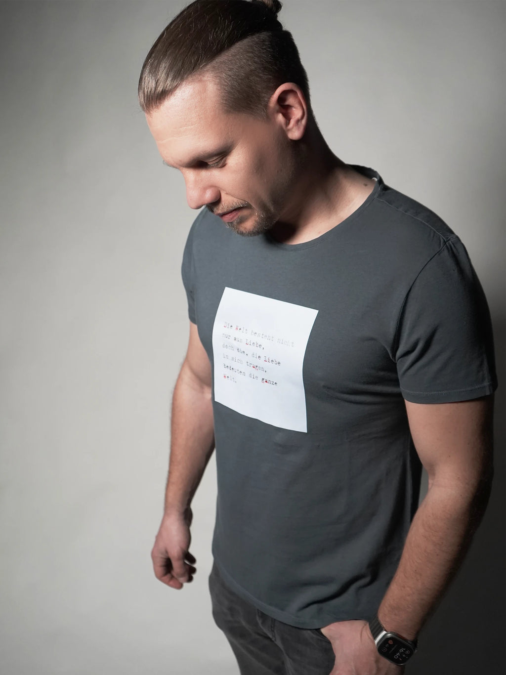 Liebe Welt (Blau) T-Shirt