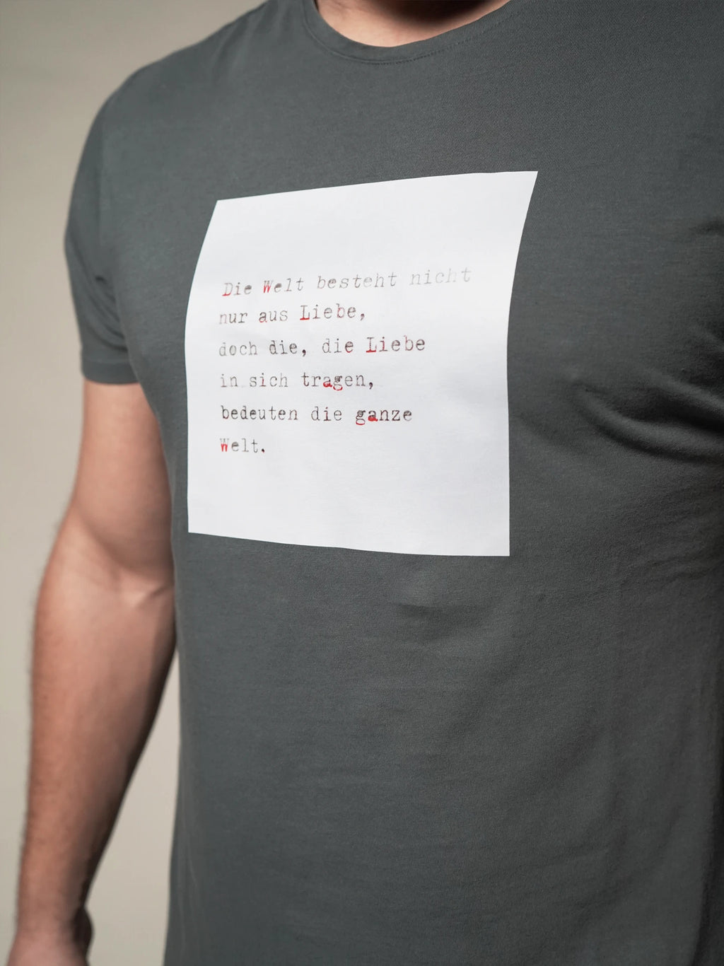 Liebe Welt (Blau) T-Shirt