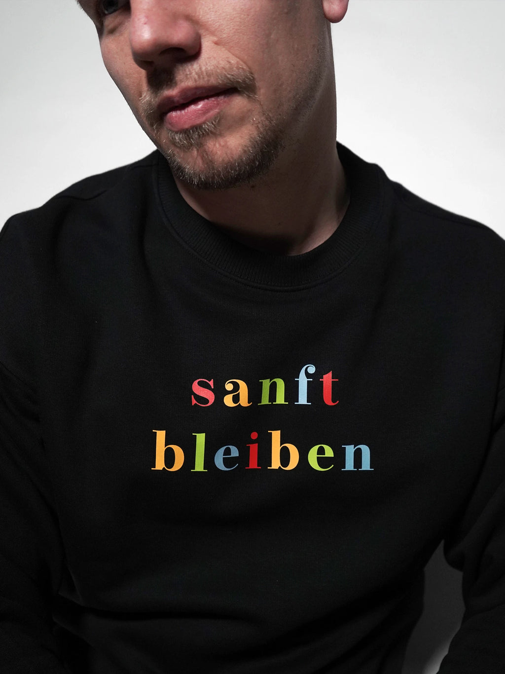 Sanft bleiben (Druck) Oversized Sweatshirt Unisex