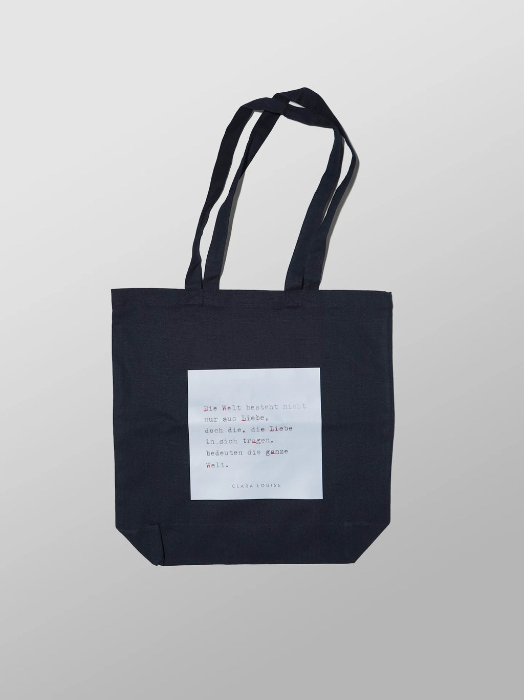Liebe Welt (Blau) Tasche