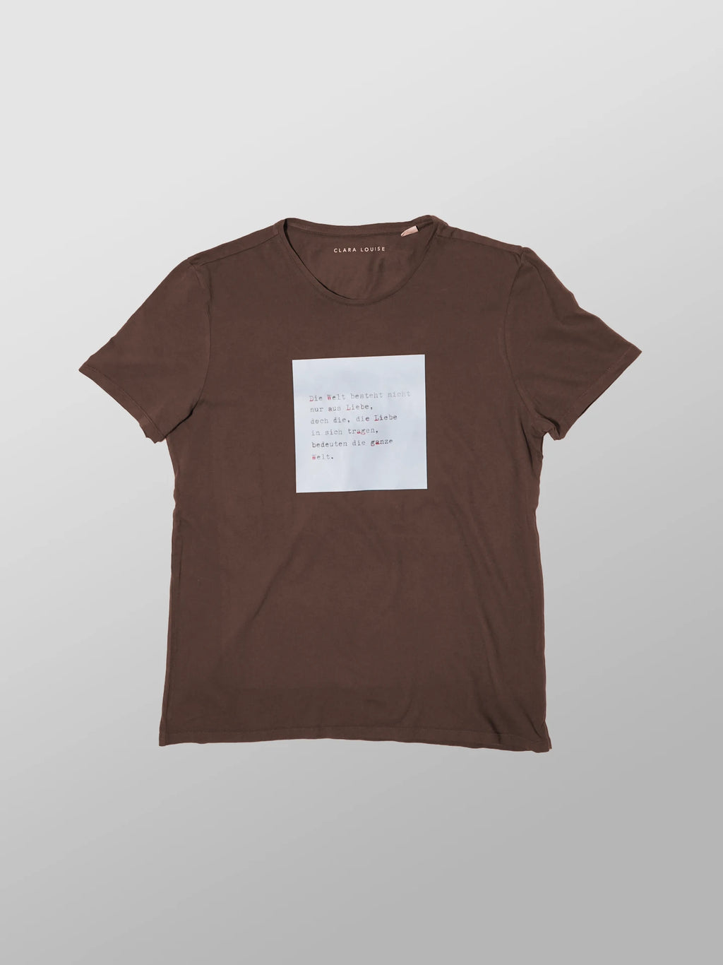 Liebe Welt (Braun) T-Shirt