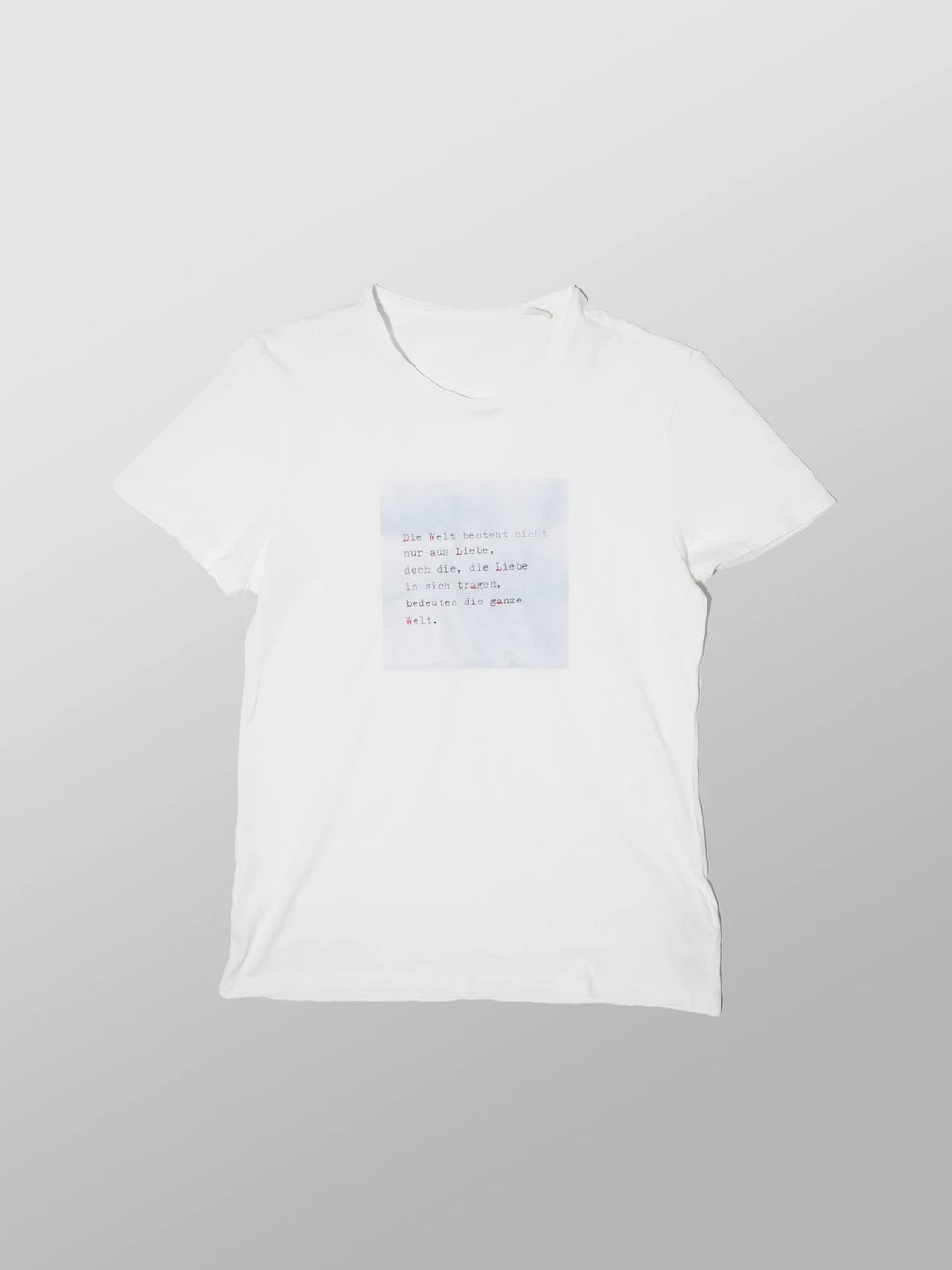 Liebe Welt (Blau) T-Shirt