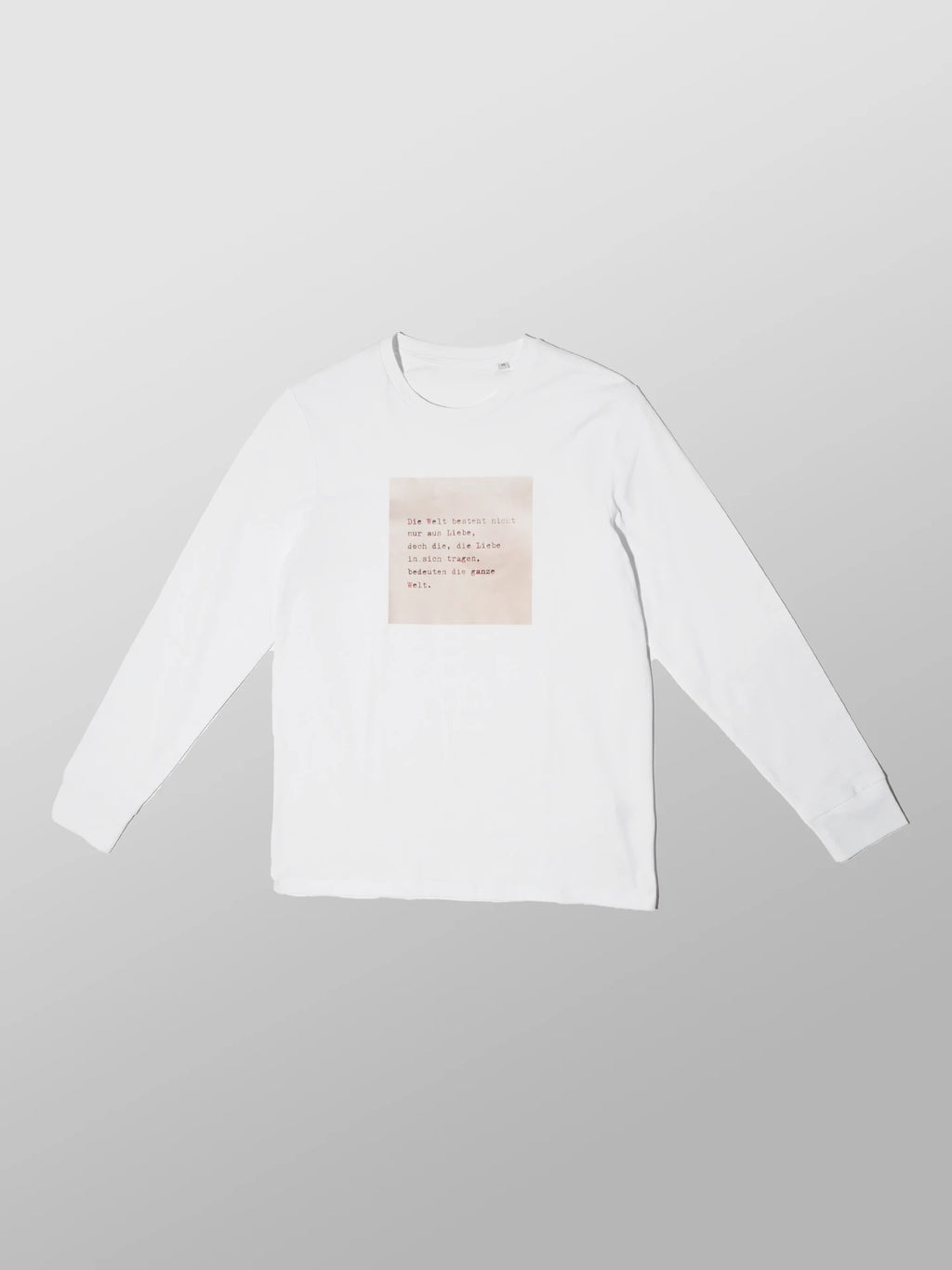 Liebe Welt (Braun) Langarmshirt