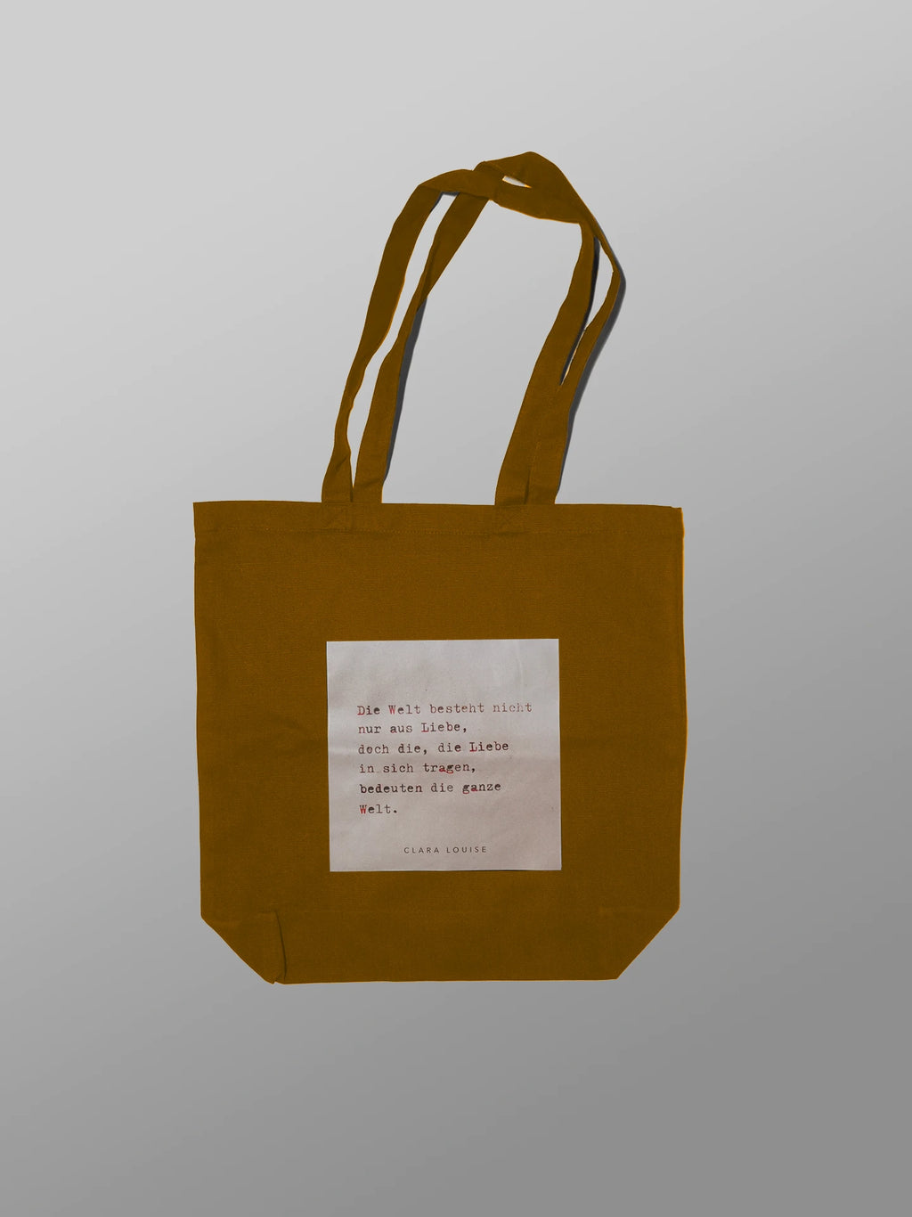 Liebe Welt (Braun) Tasche