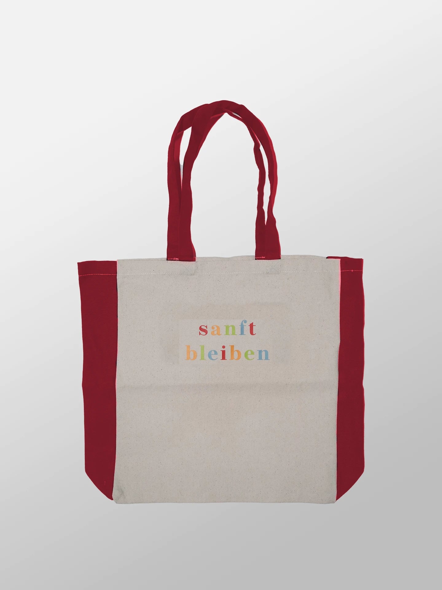 Sanft bleiben Zweifarbige Tasche