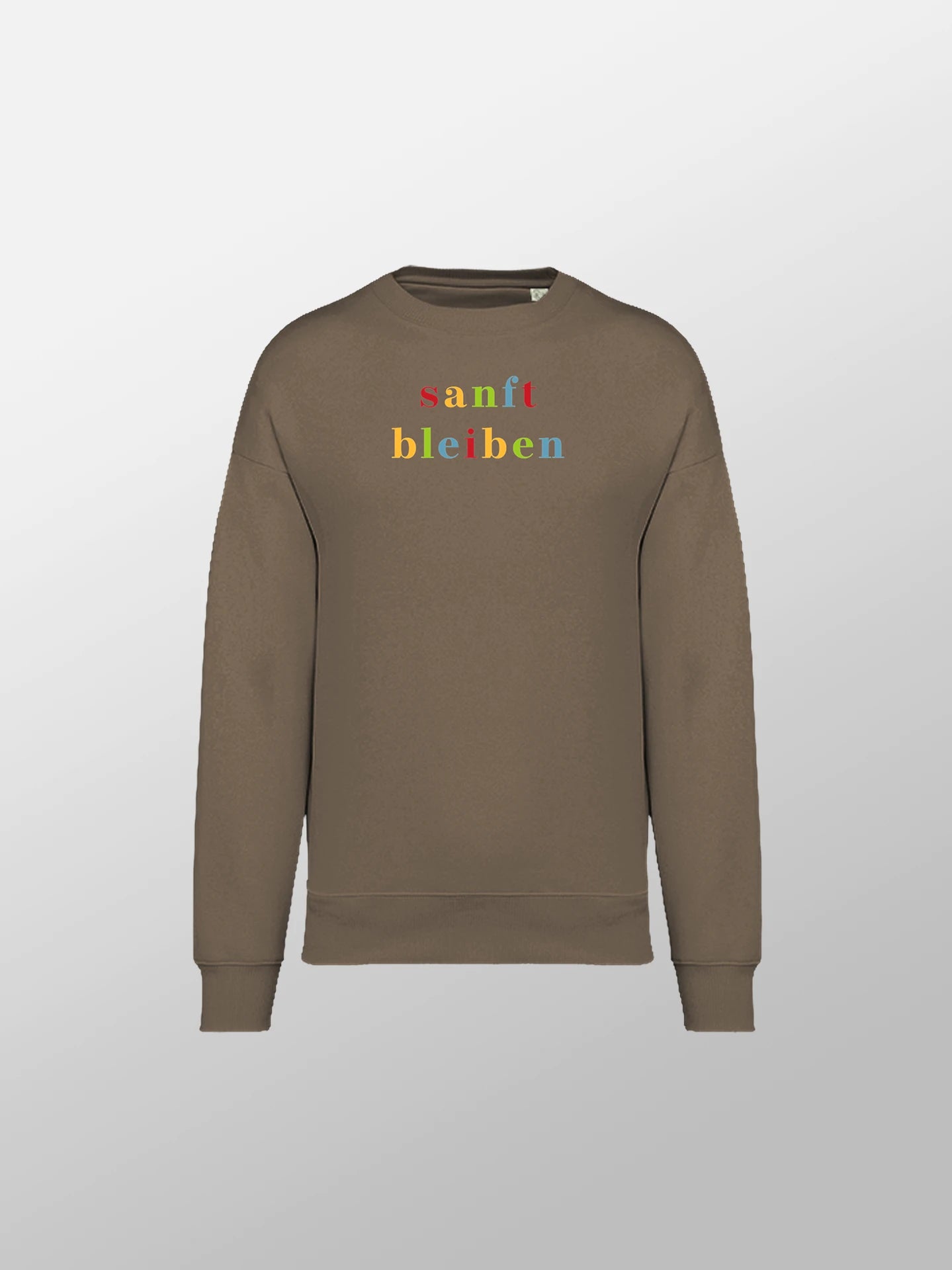 Sanft bleiben (Druck) Oversized Sweatshirt Unisex