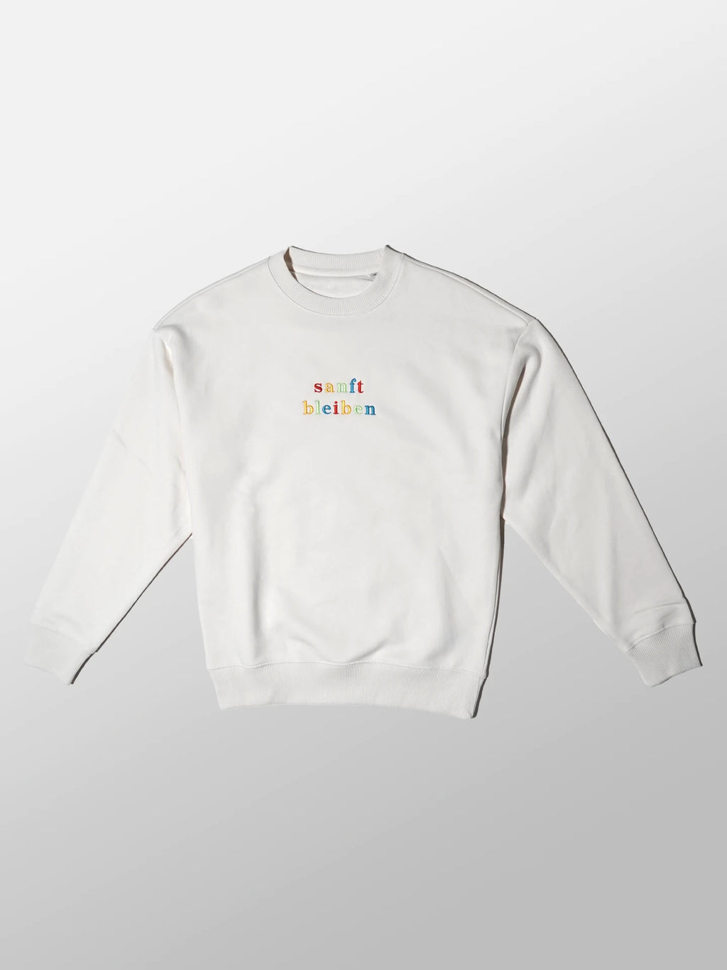 Sanft bleiben (Stick) Oversized Sweatshirt Unisex