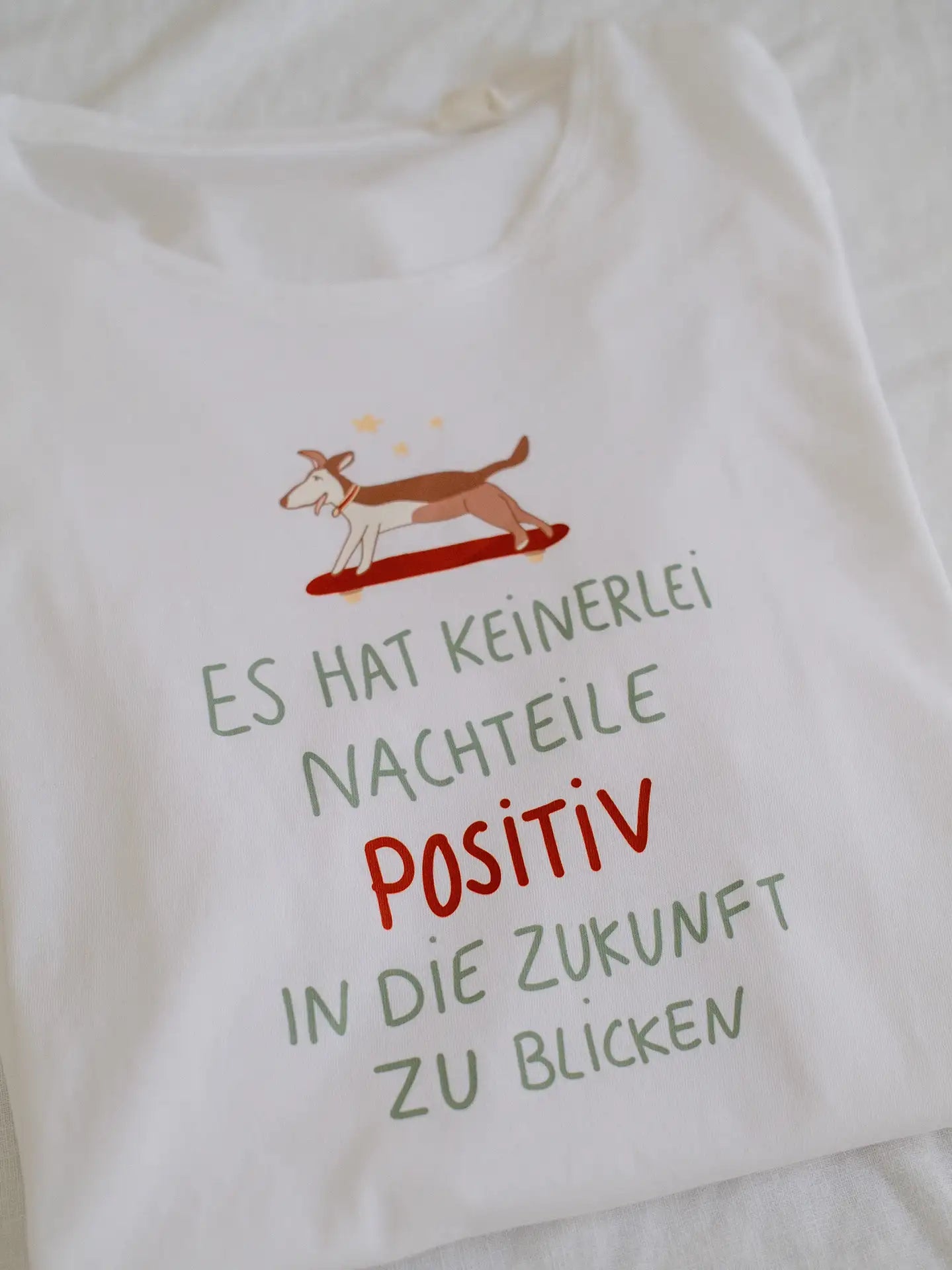 Positiv in die Zukunft Unisex T-Shirt