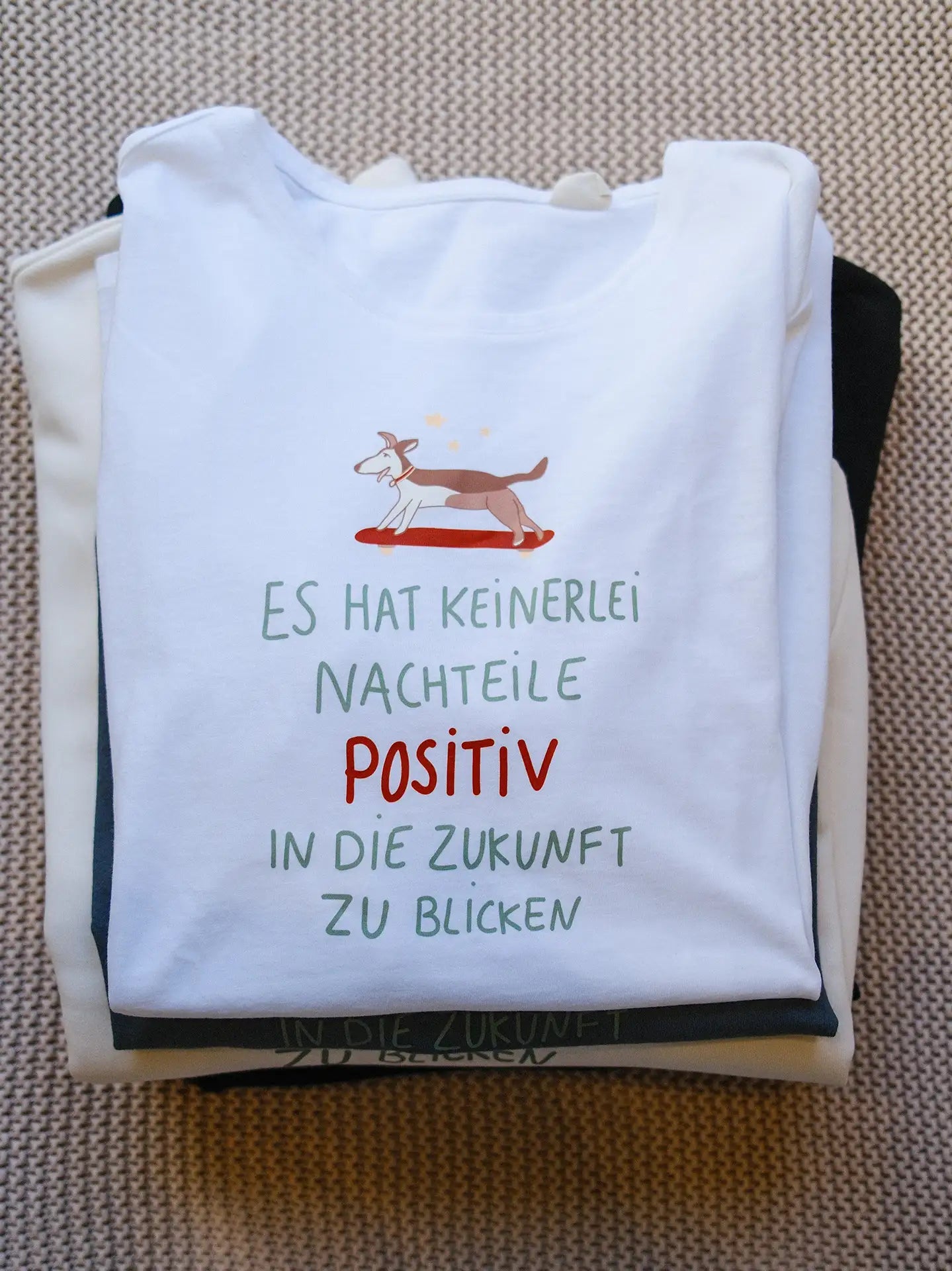 Positiv in die Zukunft Unisex T-Shirt